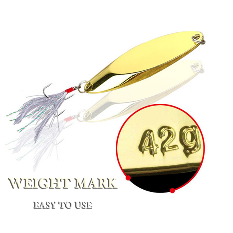 X-Vây 2.5-42G Kim Loại Spoon L - đánh giá và giá Fishing Hook Treble