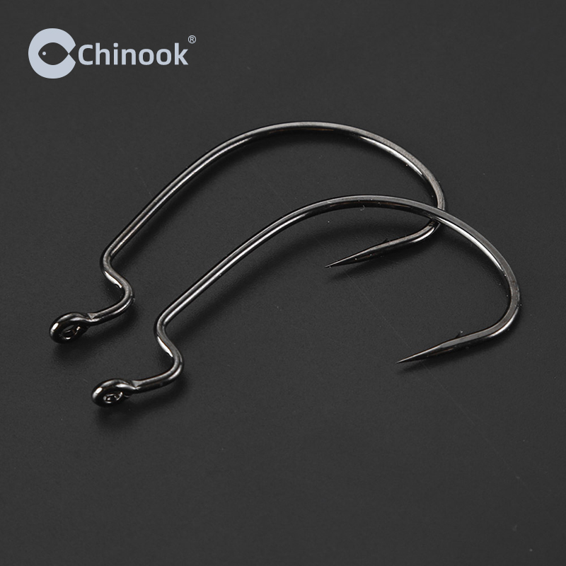 Chinook 20pcs Wide worm Texan  - đánh giá và giá Fishing Hook Barbless