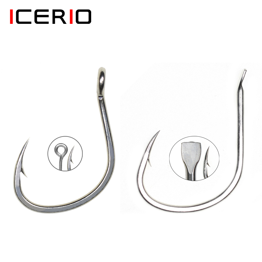 ICERIO 10 Phát Sáng Lớp Phủ Ch - đánh giá và giá Fishing Hook Barbless