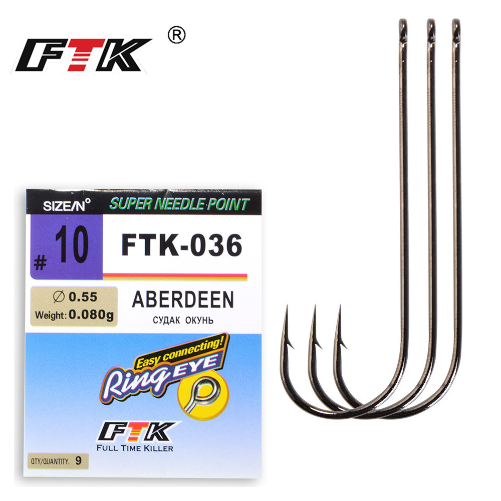 Ftk Cổ Điển Aberdeen Biển Móc  - đánh giá và giá Fishing Hook Barbless